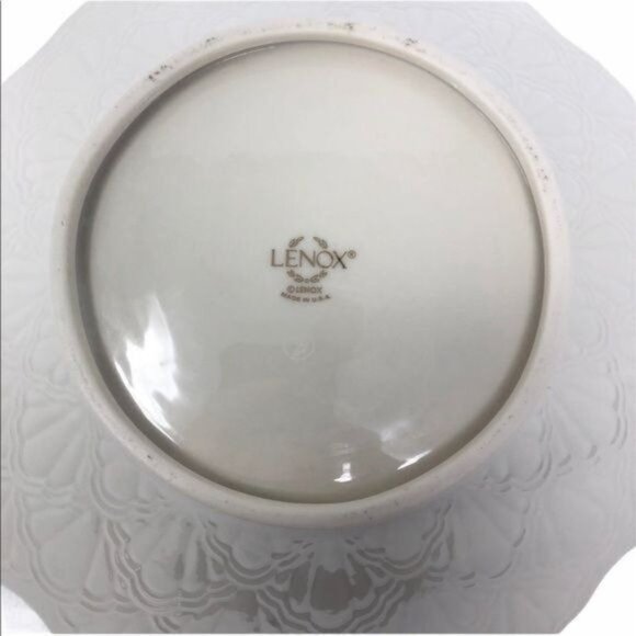 Lenox Gold Rim Textured Bowl Made in USA - Picture 4 of 6